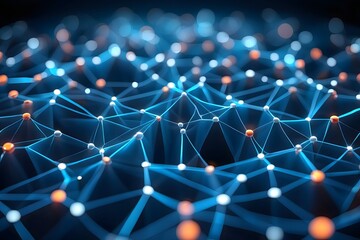 Abstract network connection background digital technology and science concept design vector