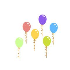 Naklejka premium colorful balloon vector