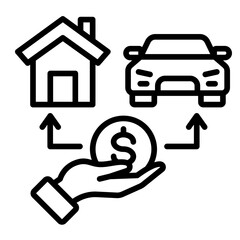 Mortgage  Icon Set Multiple Style Collection