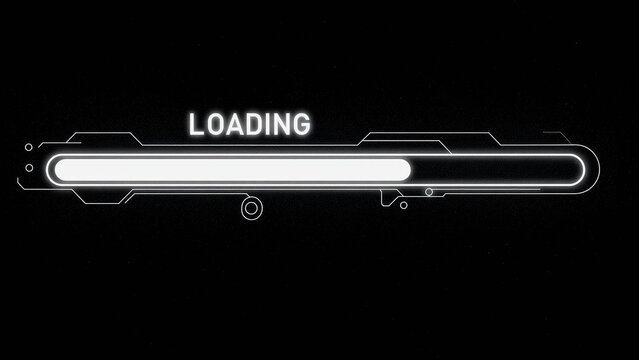 A sleek, modern user interface loading progress bar.