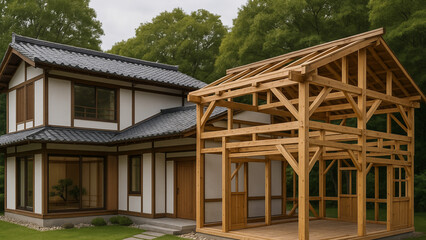 Modern Timber-Frame House Extension with Eco-Friendly Design