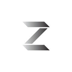 Letter Z knifes geometric symbol simple logo vector