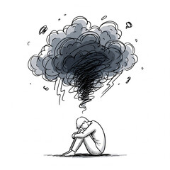 Mental Health and Sadness Concept