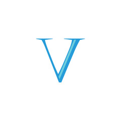 Letter v diamond geometric symbol simple logo vector
