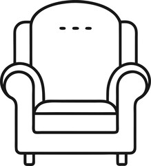 Armchair Icon outline icon