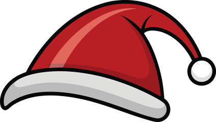 Santa Claus hat vector design. Christmas hat illustration