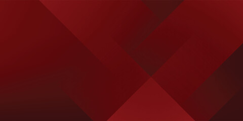 Abstract simple dark red gradient illustration background with 3d look overlap square with shadow and line pattern. Cool design and luxury. Eps10 vector