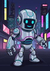 Cyberpunk Robot Mascot