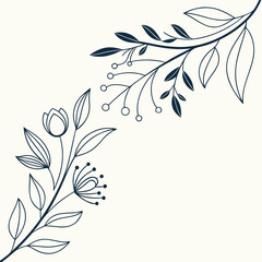 Minimalist Botanical Border 1