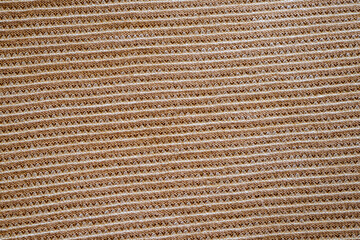 close-up of the structure of a beige fabric