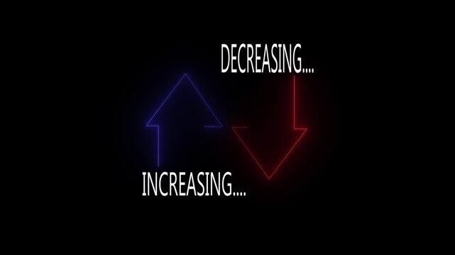 Quality and cost control concept on transparent background. Successful organization strategy and management quality control. Percentage icon of quality with up arrow and cost with down arrow. 4K,,