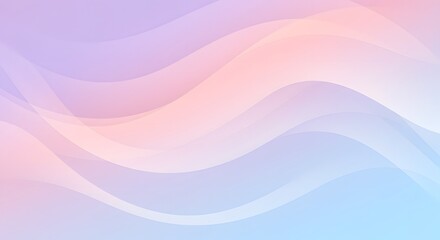 Obraz premium Pastel Wave Background for Serene Visuals and Soft Designs