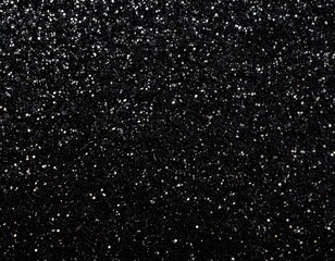 Close-up of black glitter texture