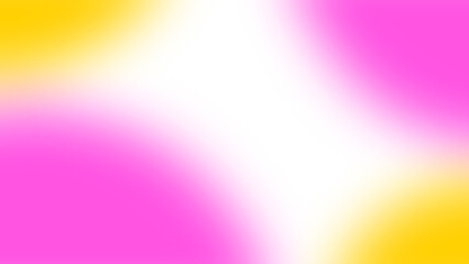 Glowing pink and yellow aesthetic frame template on transparent background