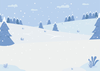 Winter Wonderland A Snowy Landscape Illustration