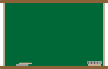 green chalkboard with chalk on blackboard