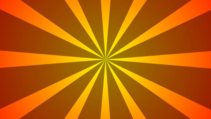 Yellow, orange, and red sunburst background, retro vintage starburst backdrop, pop art summer banner poster design	
