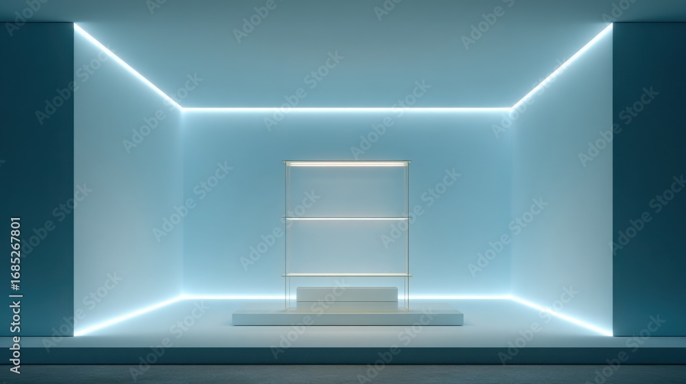 Poster stylish room featuring a white shelf signifying smart downsides and mitigation strategies in financi