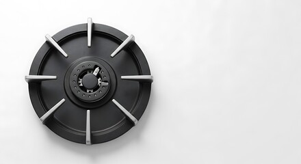 Obraz premium Illustration of gas stove burner isolated on white background