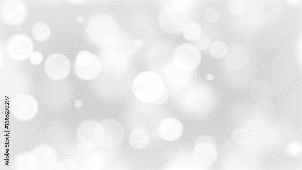 Poster soft white background loopable 4k abstract beautiful and blurred circles. dreamy white bokeh backgro