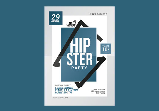 Hipster Party Flyer
