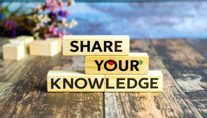 Obraz premium Wooden blocks spelling out 