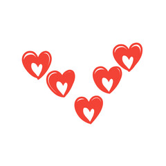 heart doodle vector