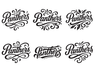 PANTHERS TYPOGRAPHY.