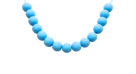 blue beads necklace