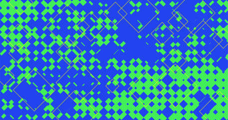 様々なひし形で構成された幾何学的な背景素材