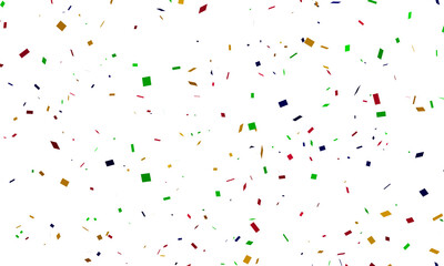 confetti falling down isolated on transparent background