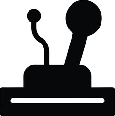 Black joystick vector icon © Nayeem