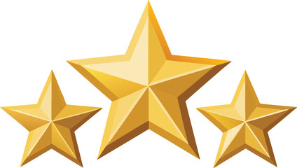 Fototapeta premium Golden stars vector design for christmas decoration. Gold star icon