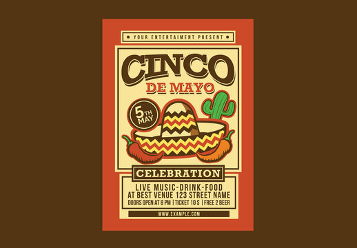 Cinco De Mayo Celebration Flyer