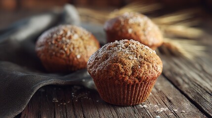 Scrumptious Sea Salt Muffins: Rustic Bakery Treats