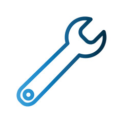Spanner wrench icon design template