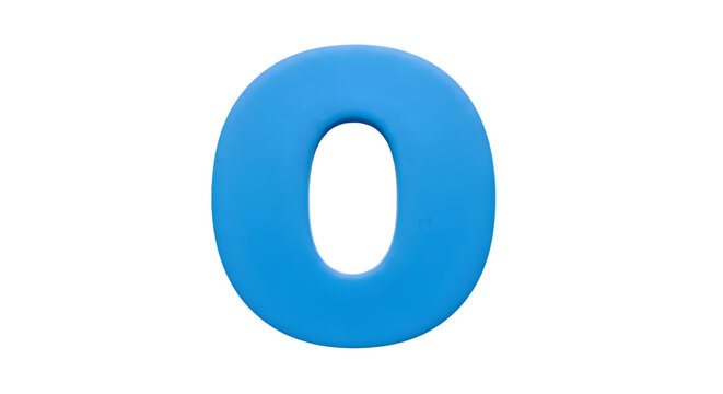 blue number 0