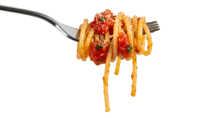 spaghetti on fork