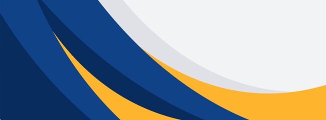 Blue and yellow abstract geometric background. presentation in curve brhouce,cover and simple design