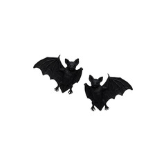 Flying Black Bats Silhouette 
