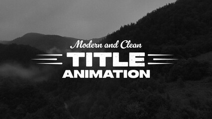 Modern and Clean Title Animation