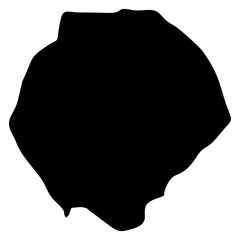 map of tristan da cunha black