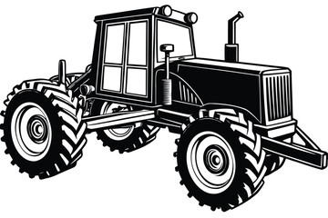 Naklejka premium motor grader vector
