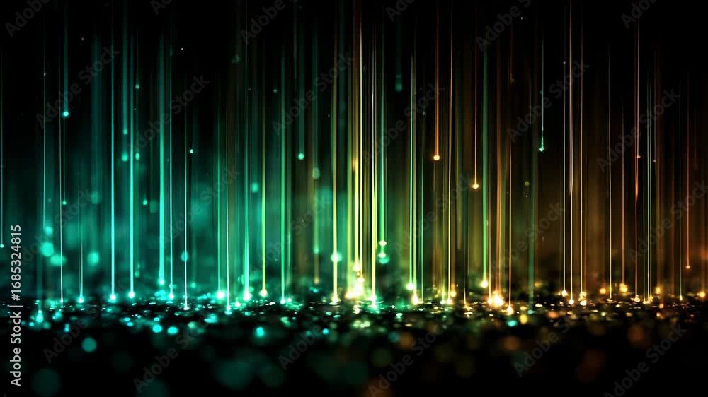 Poster colorful light streams creating vibrant abstract background design