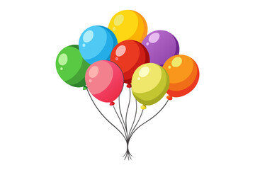 colorful balloons vector illustration