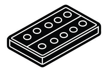 blister pack vector icon