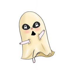 funny spooky cute Halloween ghost