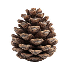 Realistic Pine Cone Isolated on White Background for Nature Themes