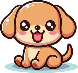 Obraz premium Cartoon Puppy Tail