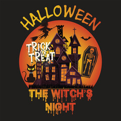 Helloween Illustration poster design